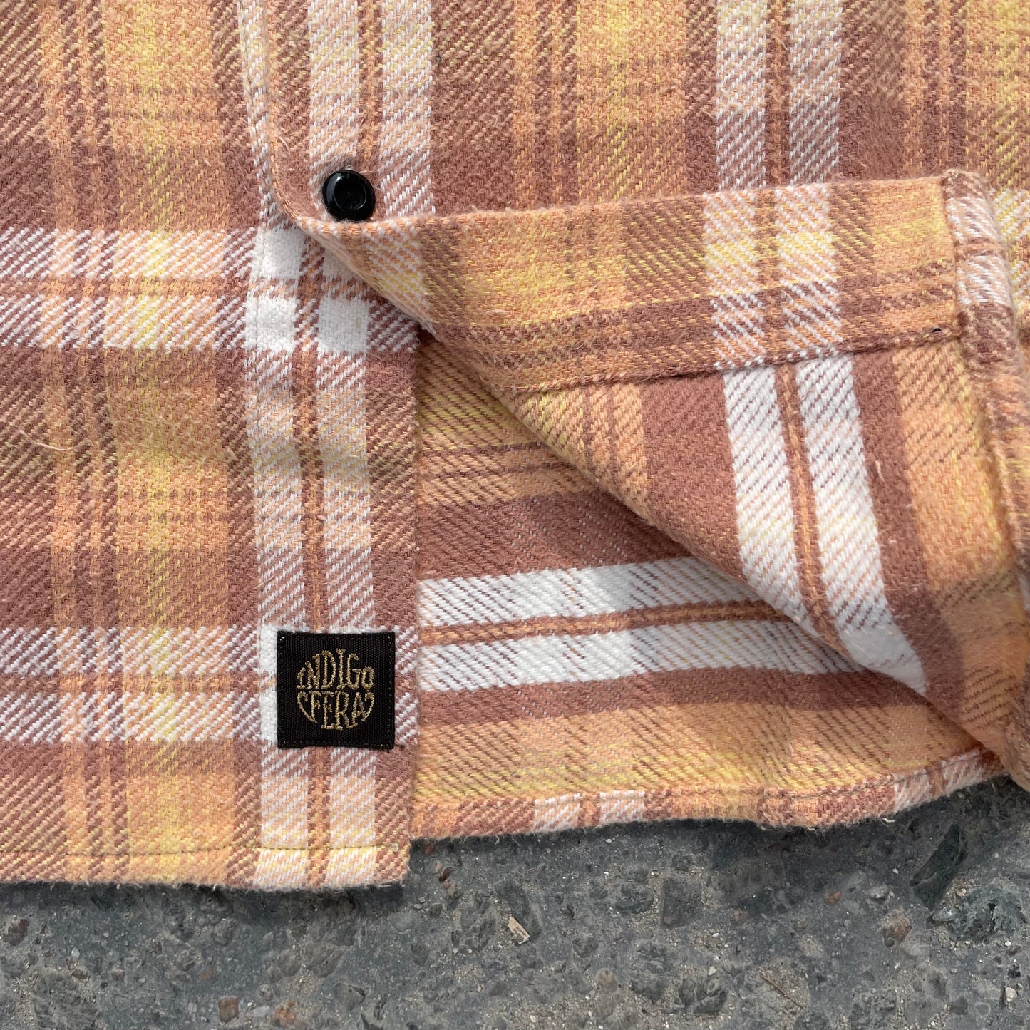 Indigofera - Bryson Flannel Shirt Sunfaded Ochre