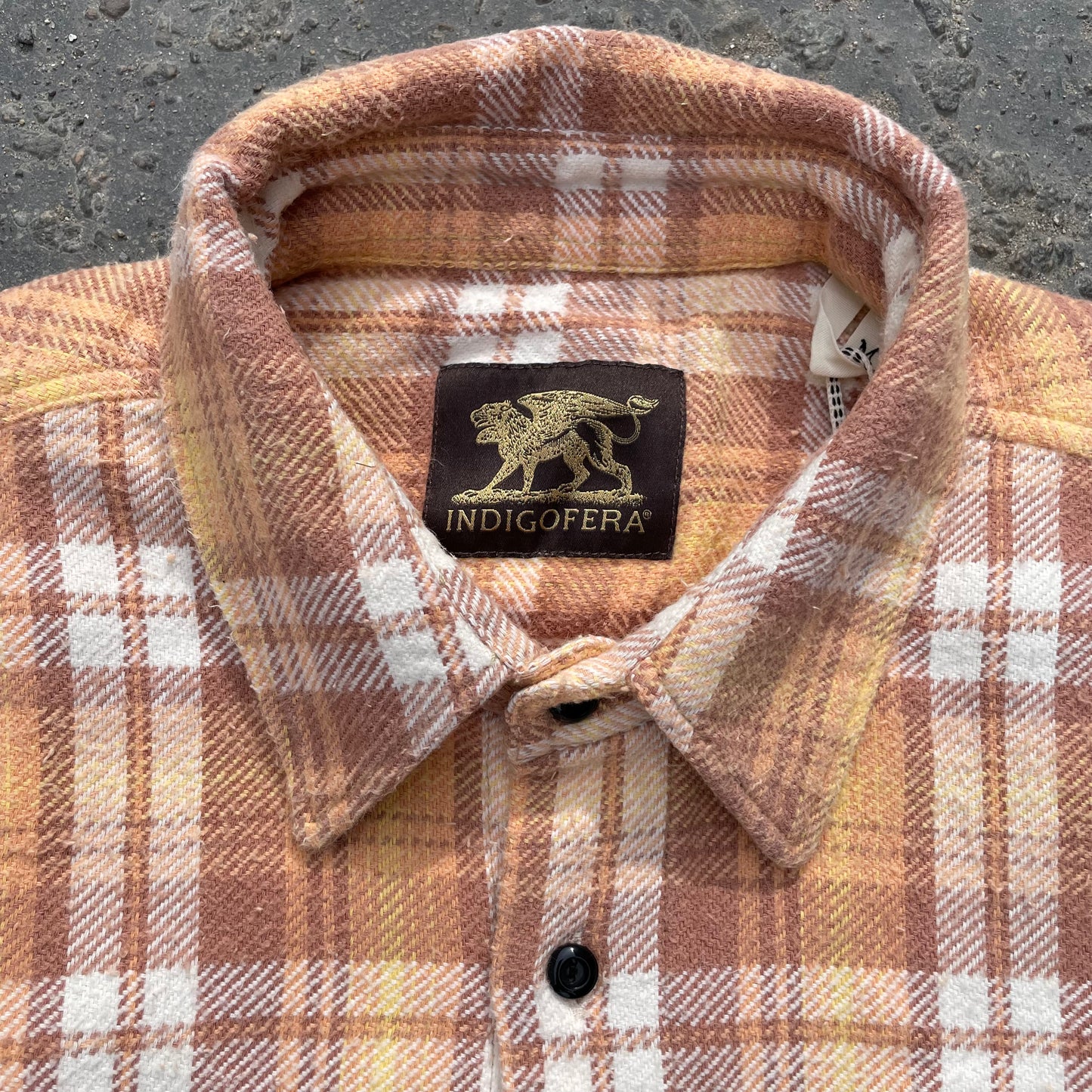 Indigofera - Bryson Flannel Shirt Sunfaded Ochre