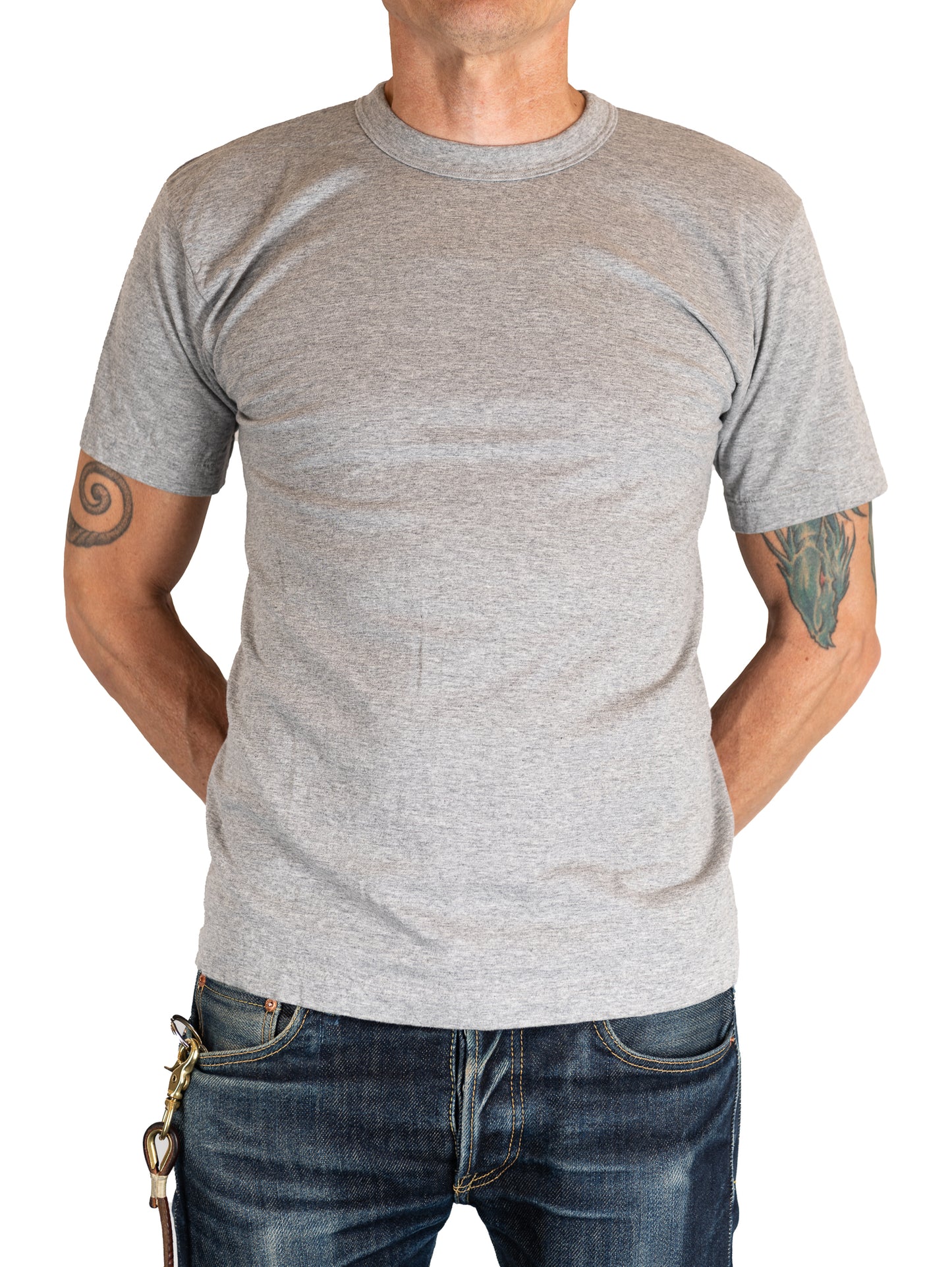 Utilitees - Tee - Crew Neck Loopwheel (Grey Mel)