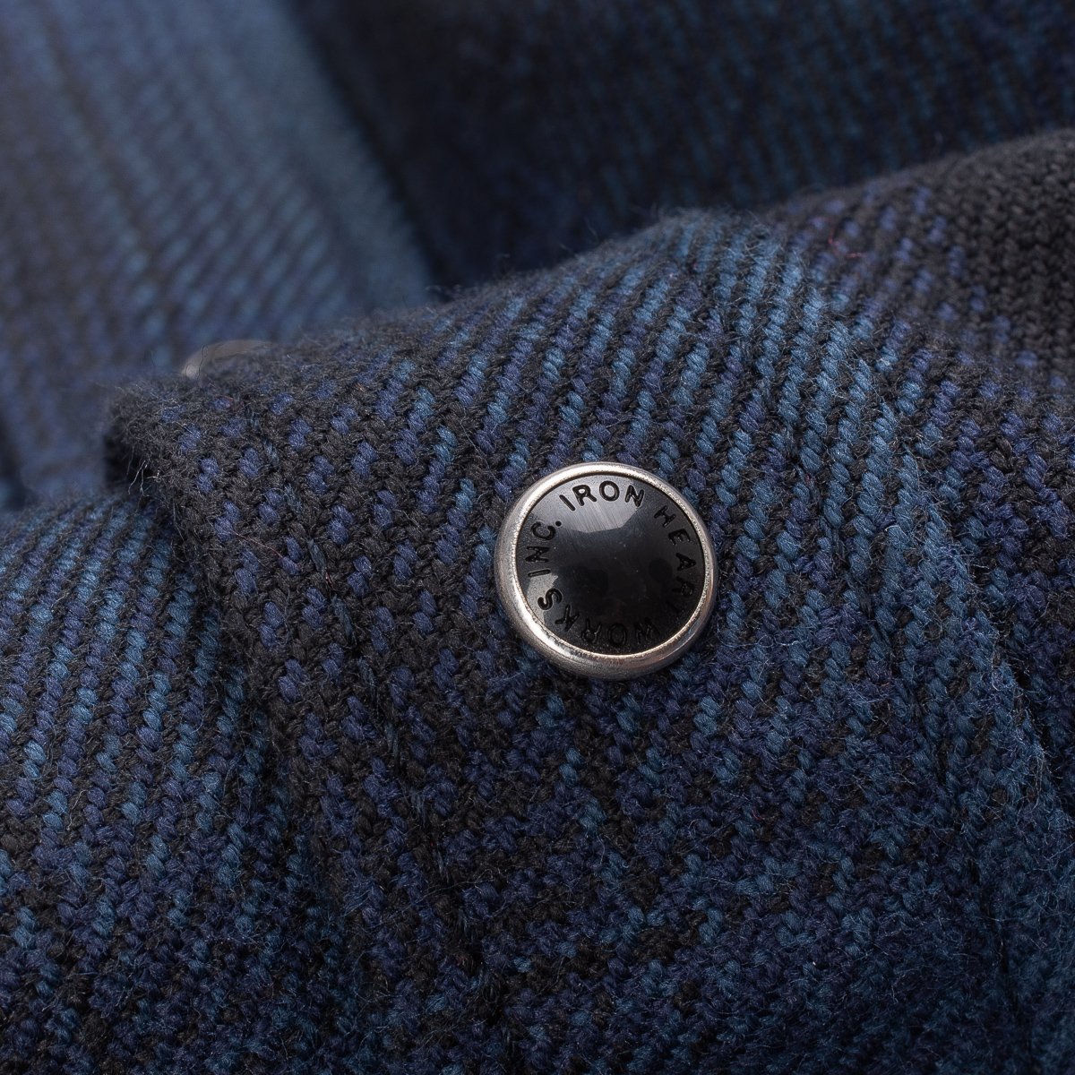 Iron Heart - IHSH-264-Nav Ombré Check Western