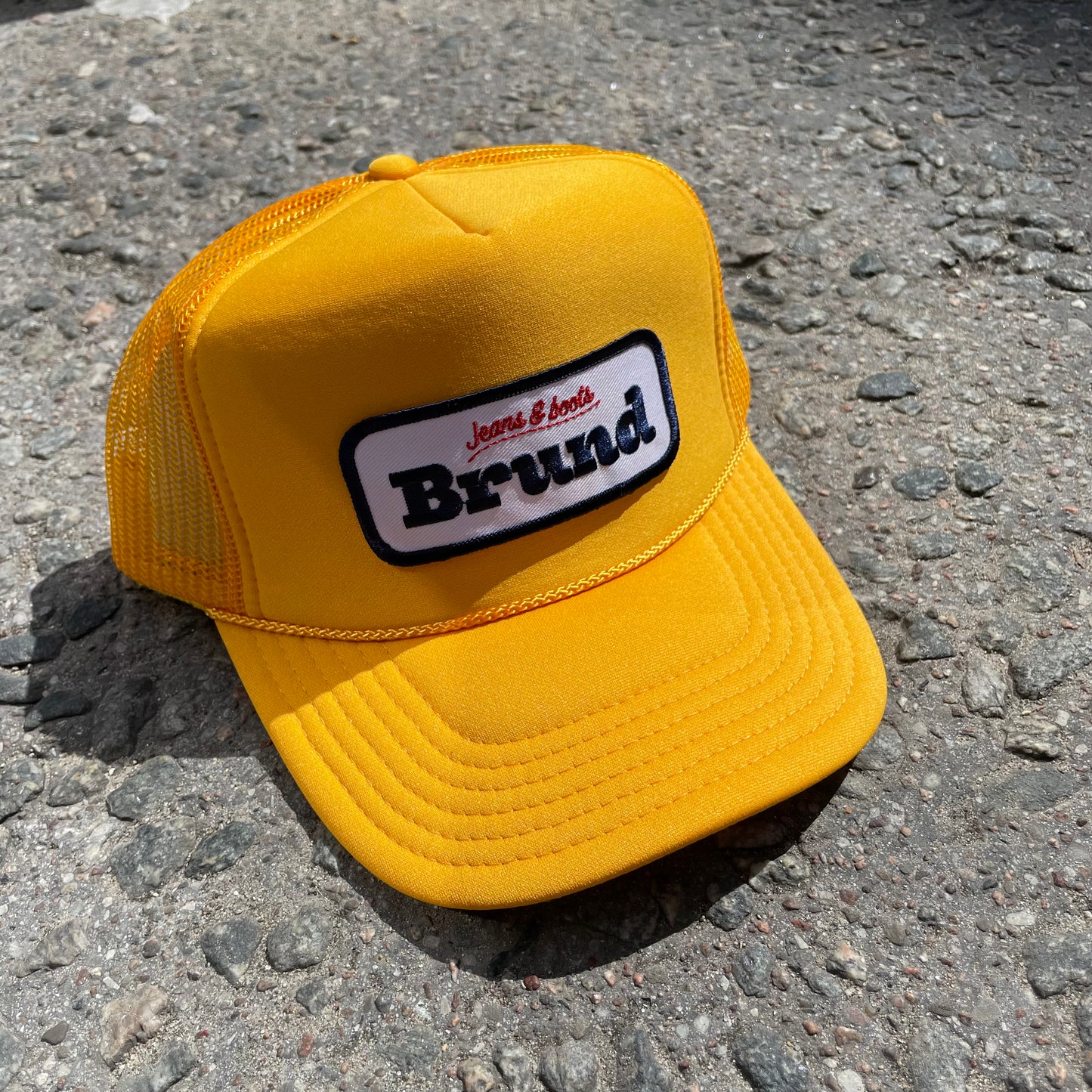 Brund - Logo Mesh Cap Gold