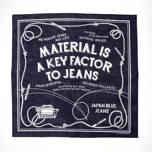 Japan Blue - Black Bandana
