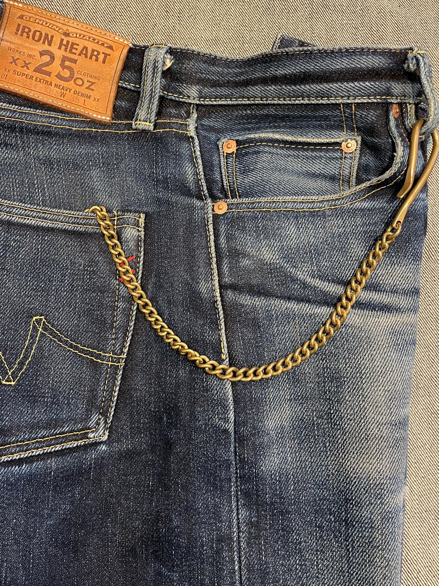 Kobashi Studio - Twist Key Chain w Hook Brass S