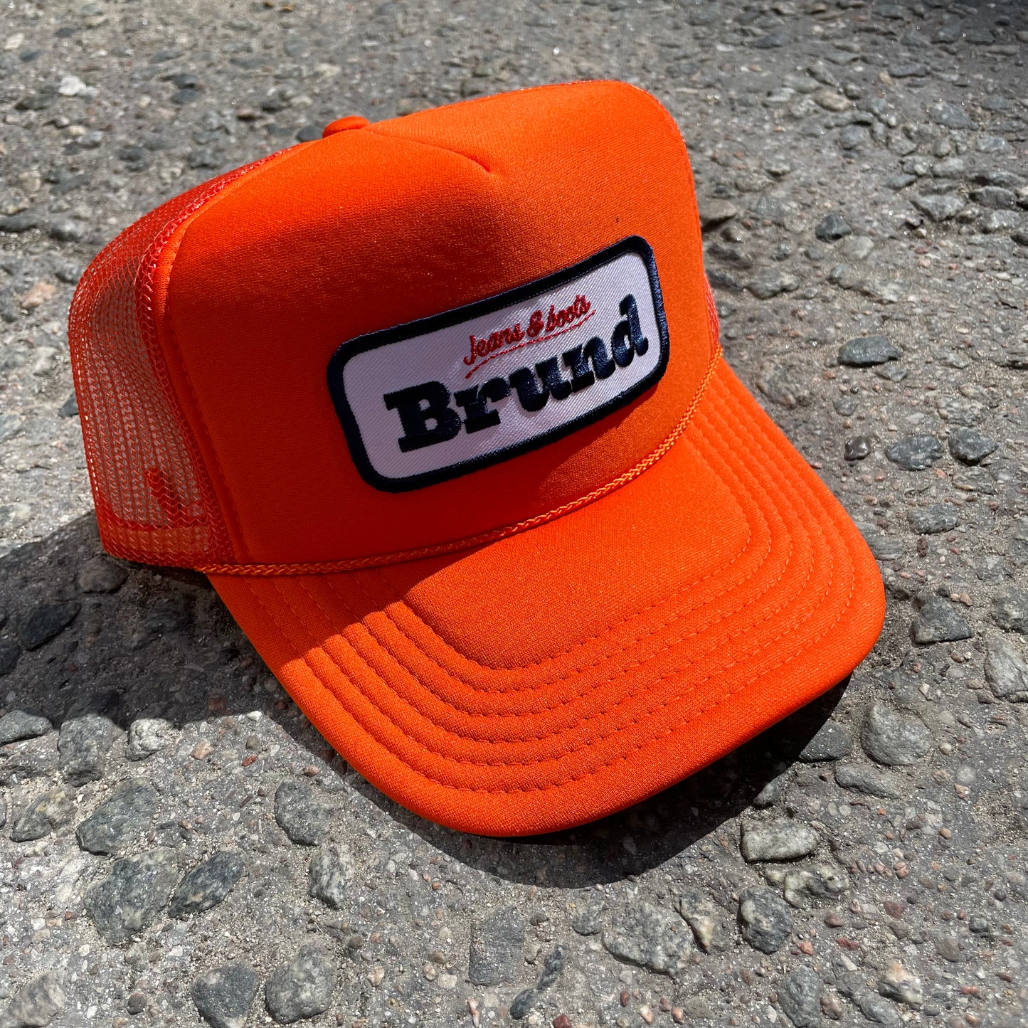 Brund - Logo Mesh Cap Flame Orange