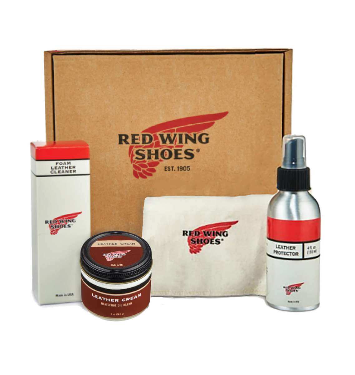 Red wing leather store travel care kit