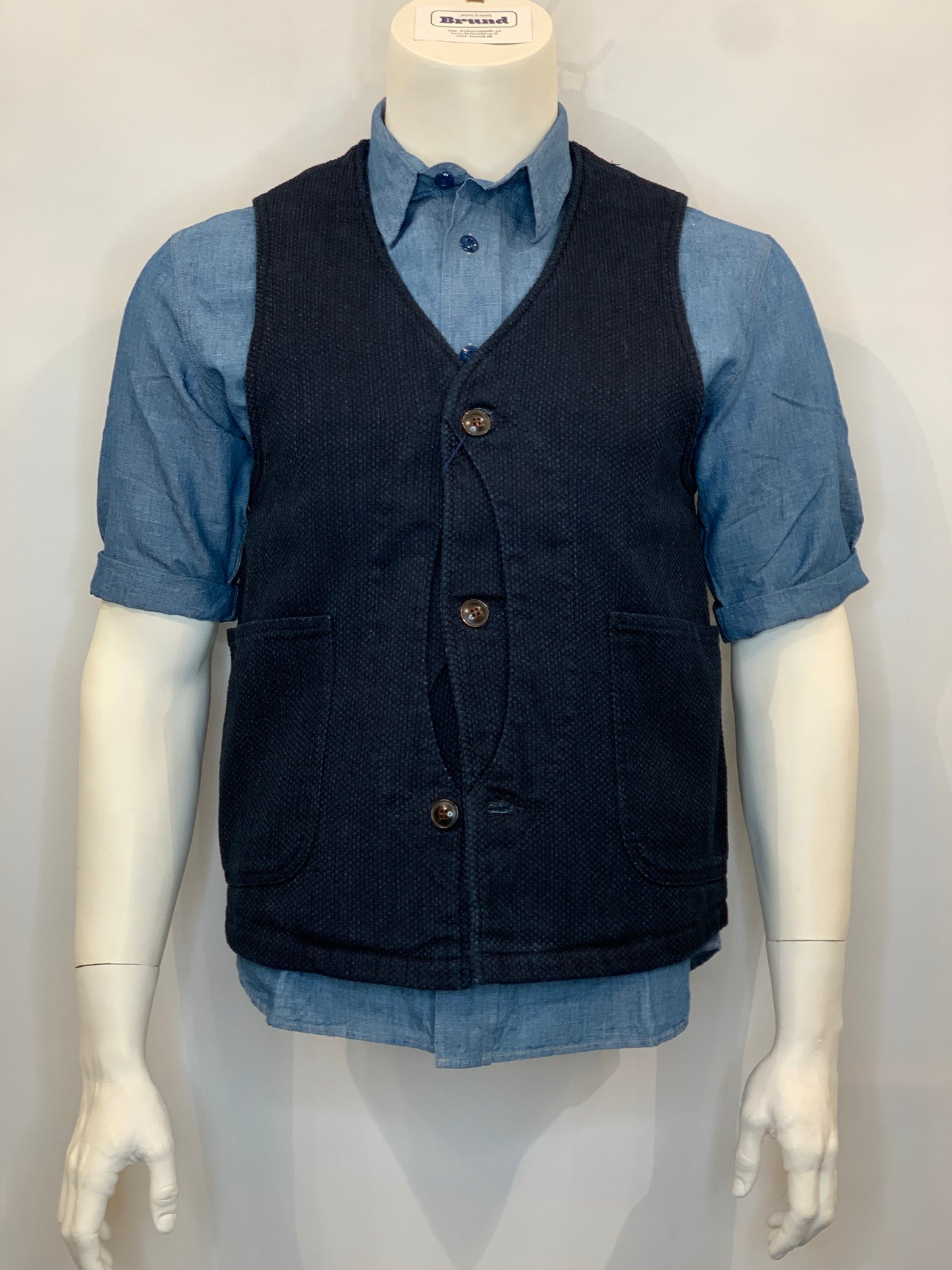 Japan Blue - Indigo Sashiko Hunting Vest