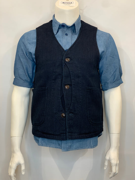 Japan Blue - Indigo Sashiko Hunting Vest
