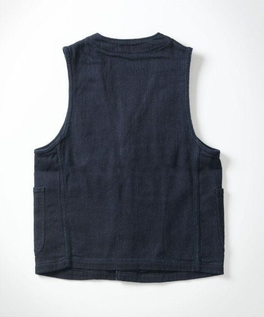 Japan Blue - Indigo Sashiko Hunting Vest