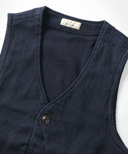 Japan Blue - Indigo Sashiko Hunting Vest