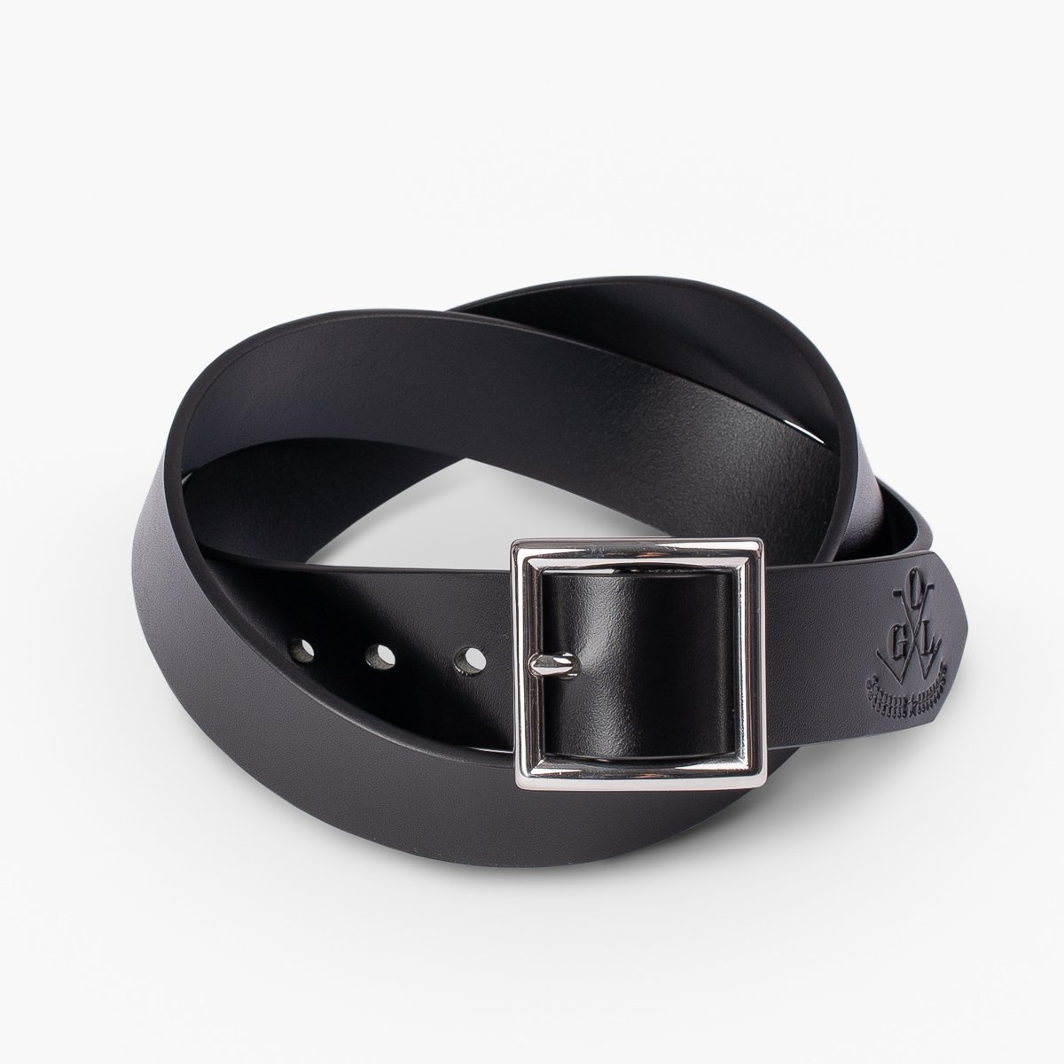 OGL - Belt- Vintage Buckle Leather Belt - Black – Brund