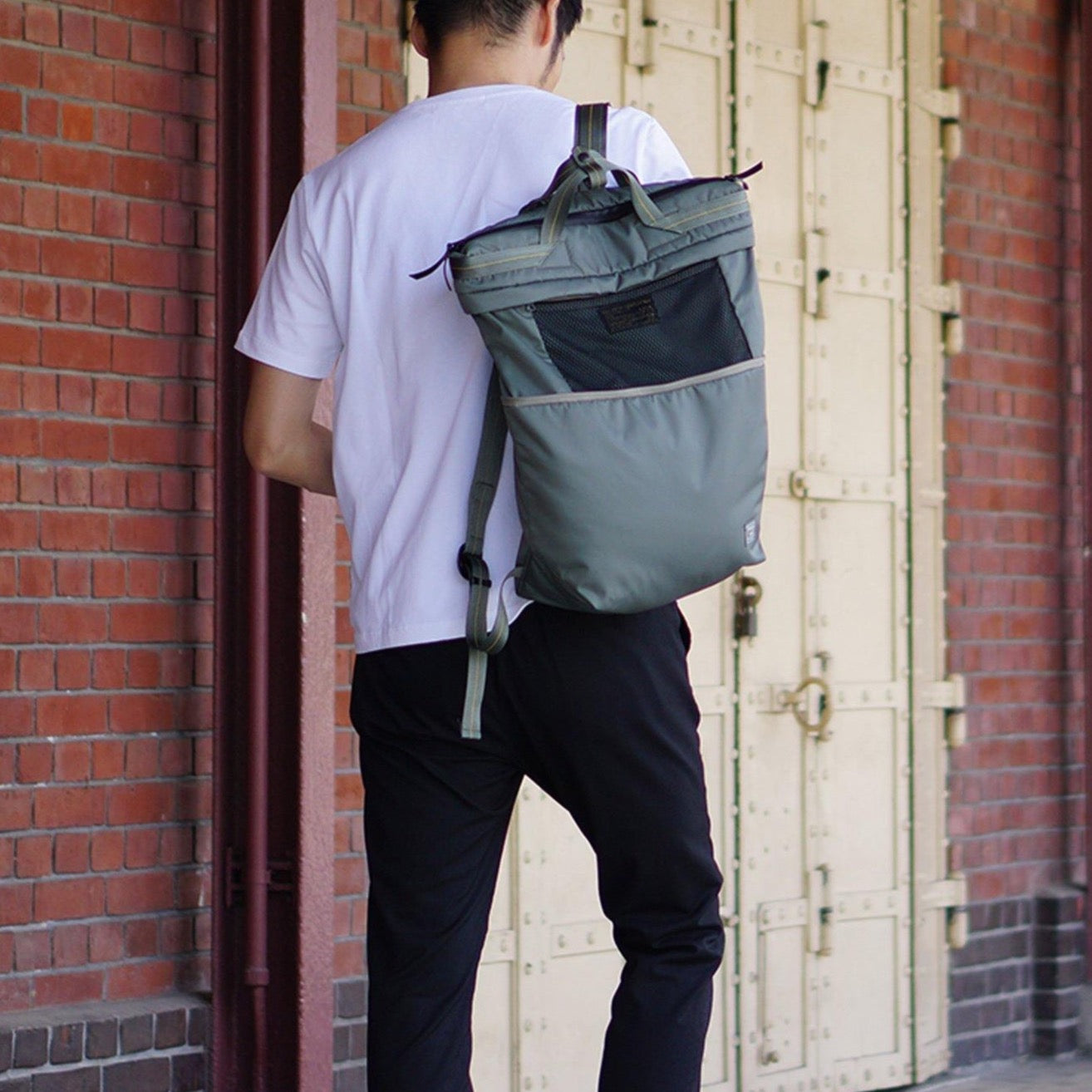 Harvest Label - Bag, Litespan HS-0354 Backpack tote type Sage Green