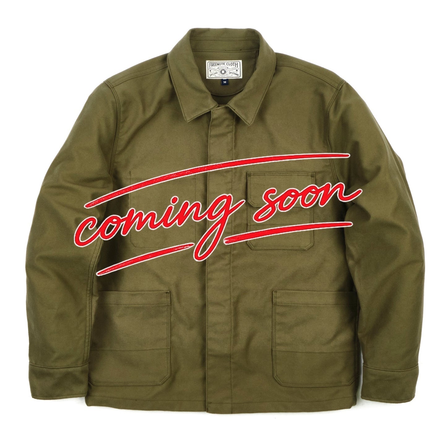 Freenote - CC-1 Chore Coat Moleskin Olive