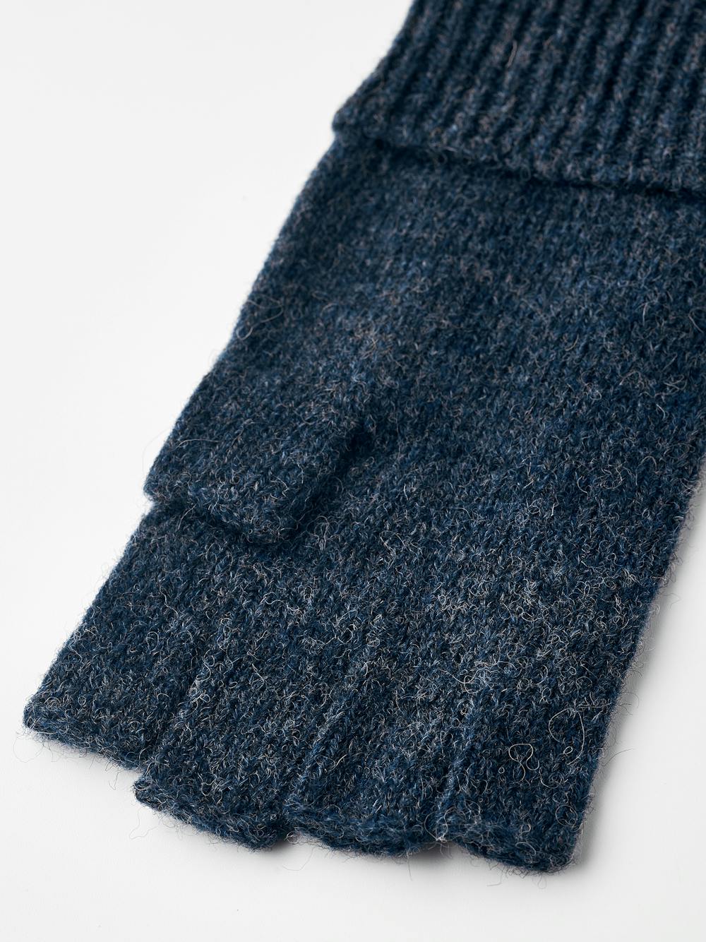 Hestra gloves - Raggwool Half Finger Navy