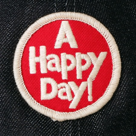 UES - Denim Cap A HAPPY DAY! Red