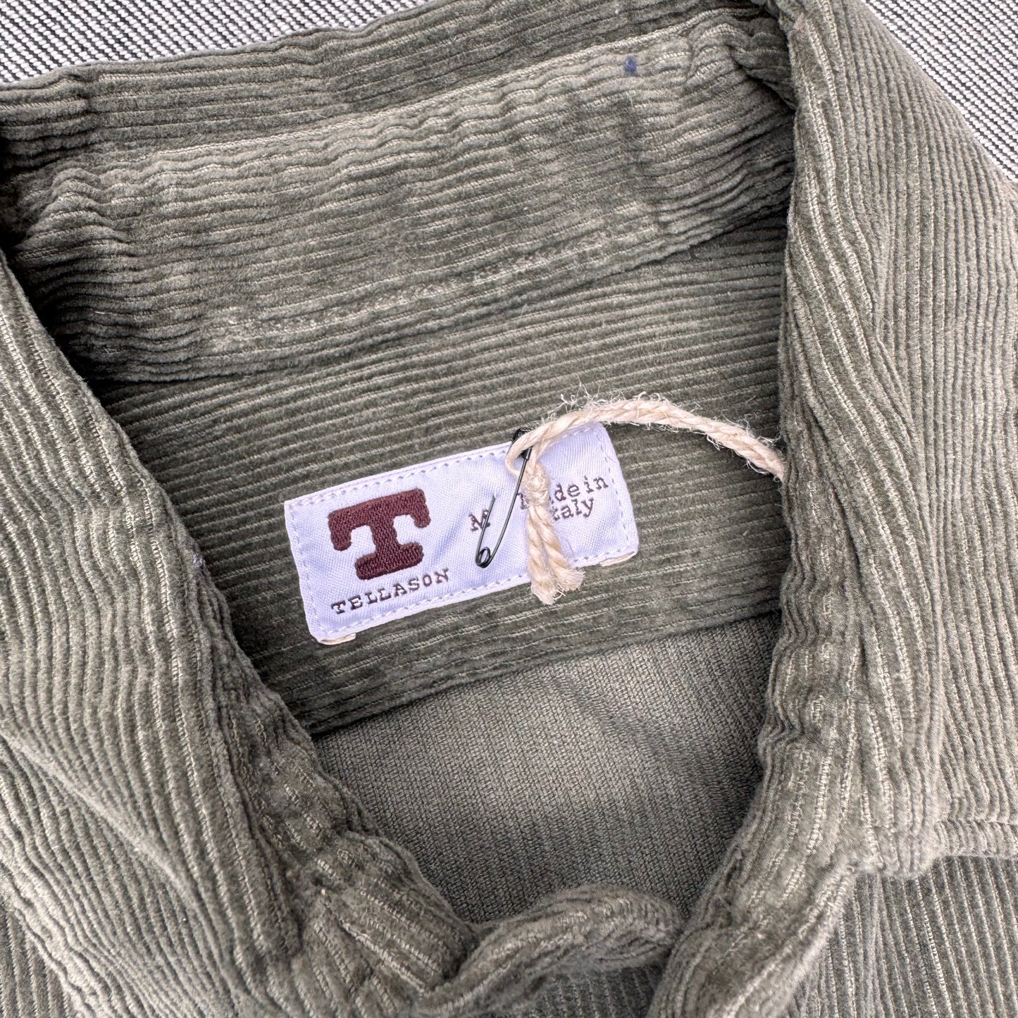 Tellason - Shirt, Clampdown Corduroy Olive