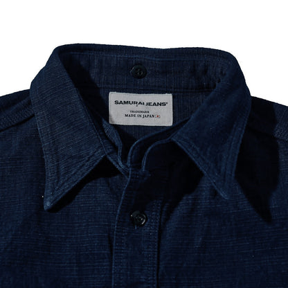Samurai Jeans - SSS25-YRCW Double Indigo Work Shirt
