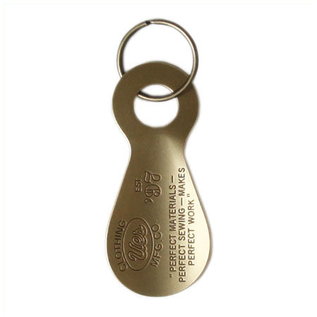 UES - Brass shoehorn keychain