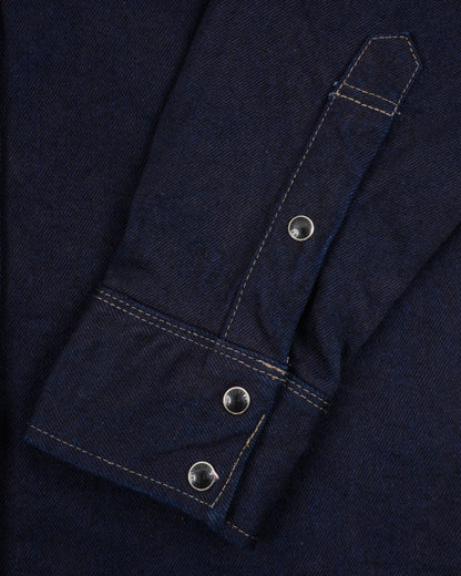 Iron Heart - IHSH-295 IB 14oz Western Shirt - Indigo/Black