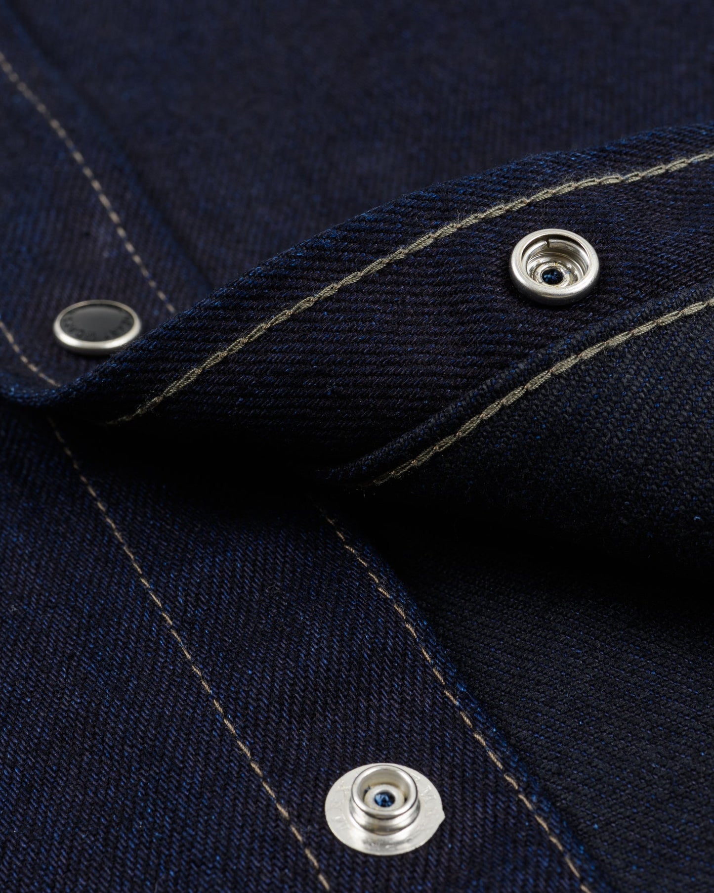 Iron Heart - IHSH-295 IB 14oz Western Shirt - Indigo/Black