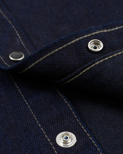 Iron Heart - IHSH-295 IB 14oz Western Shirt - Indigo/Black