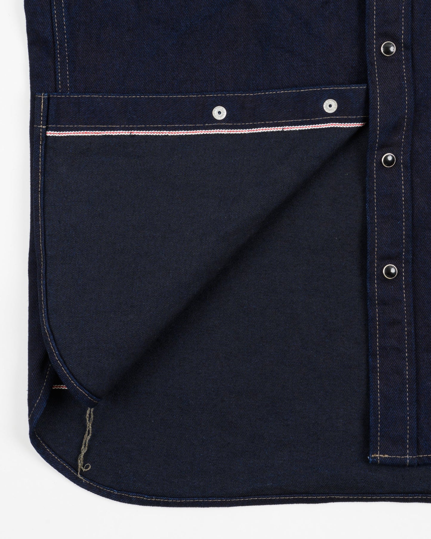 Iron Heart - IHSH-295 IB 14oz Western Shirt - Indigo/Black