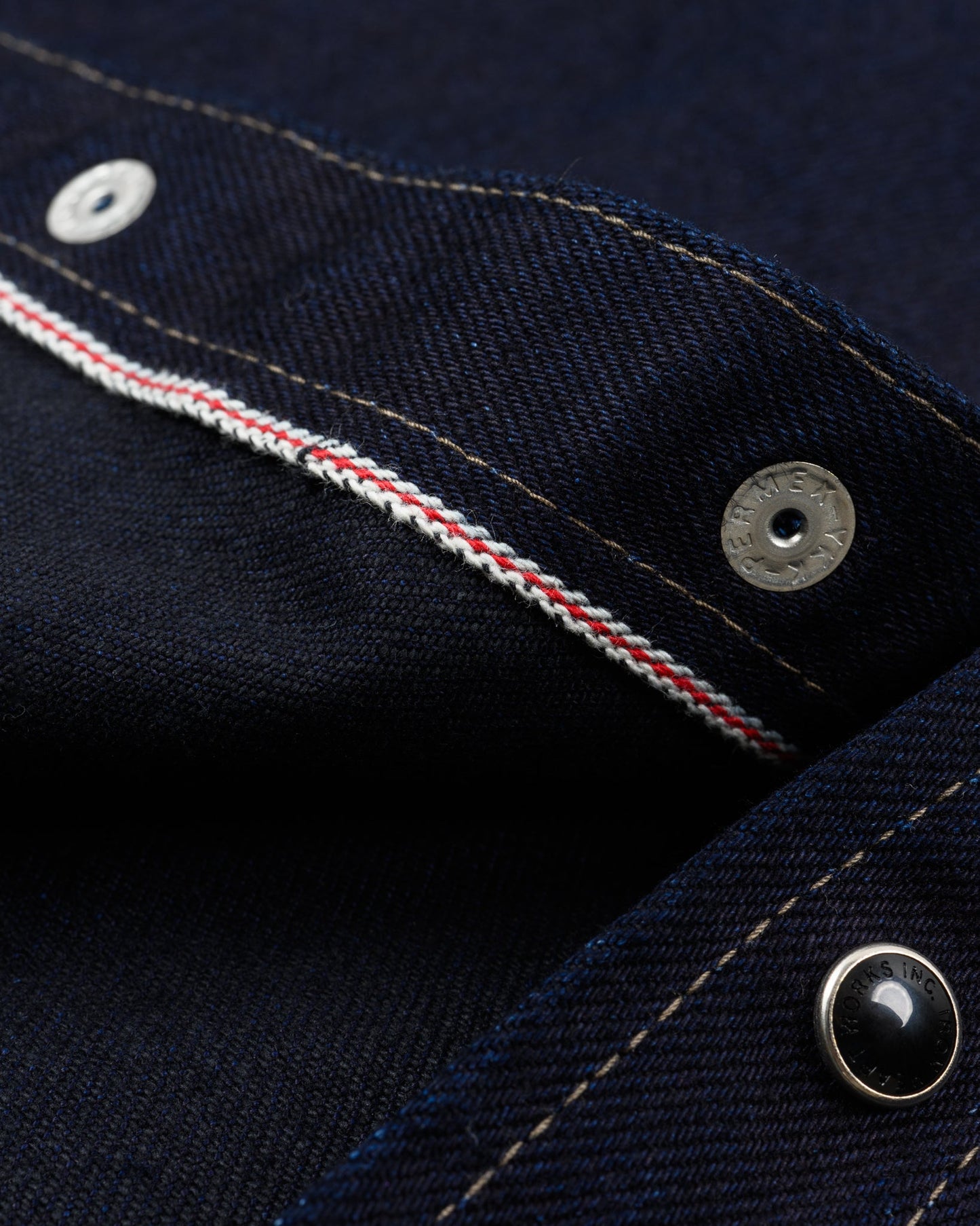 Iron Heart - IHSH-295 IB 14oz Western Shirt - Indigo/Black