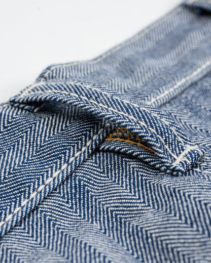 Iron Heart - IH-830Herringbone Painter’s Pants - Indigo