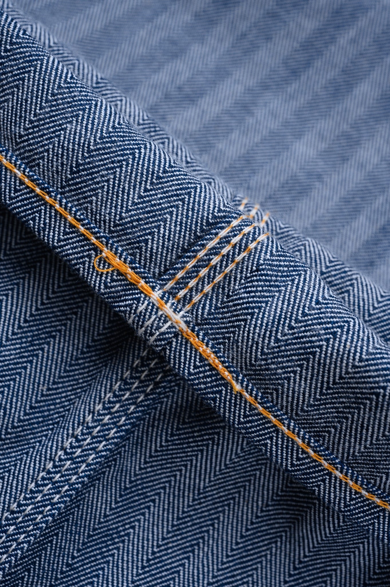 Iron Heart - IH-830Herringbone Painter’s Pants - Indigo