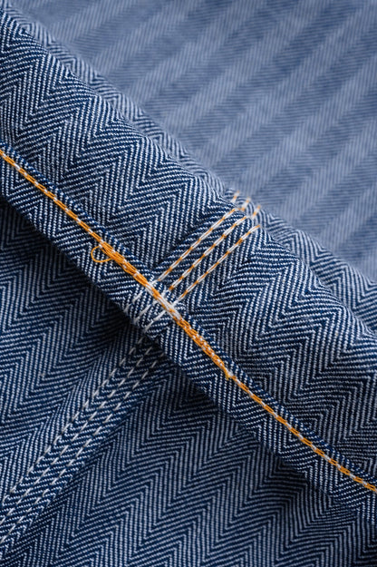 Iron Heart - IH-830Herringbone Painter’s Pants - Indigo