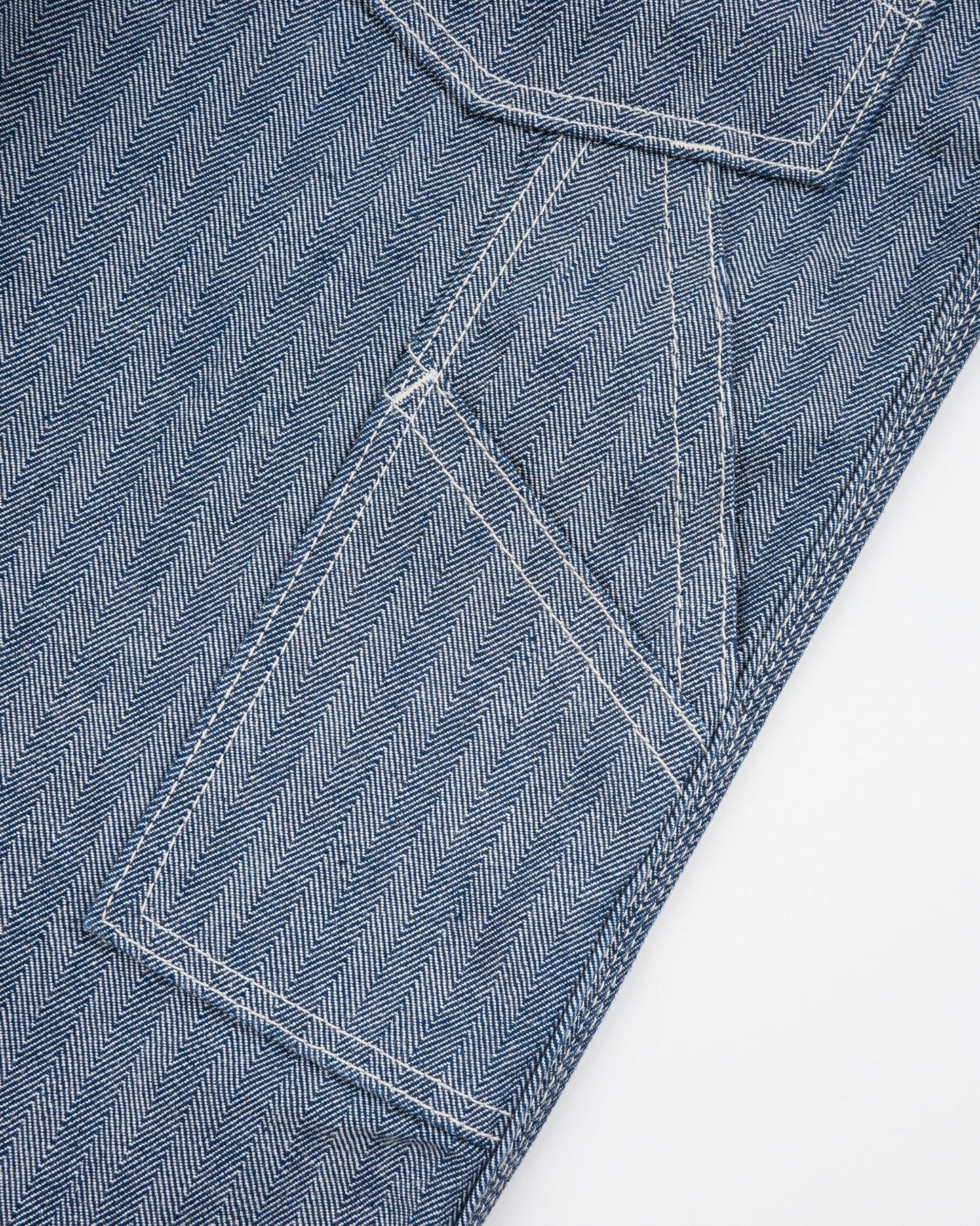 Iron Heart - IH-830Herringbone Painter’s Pants - Indigo
