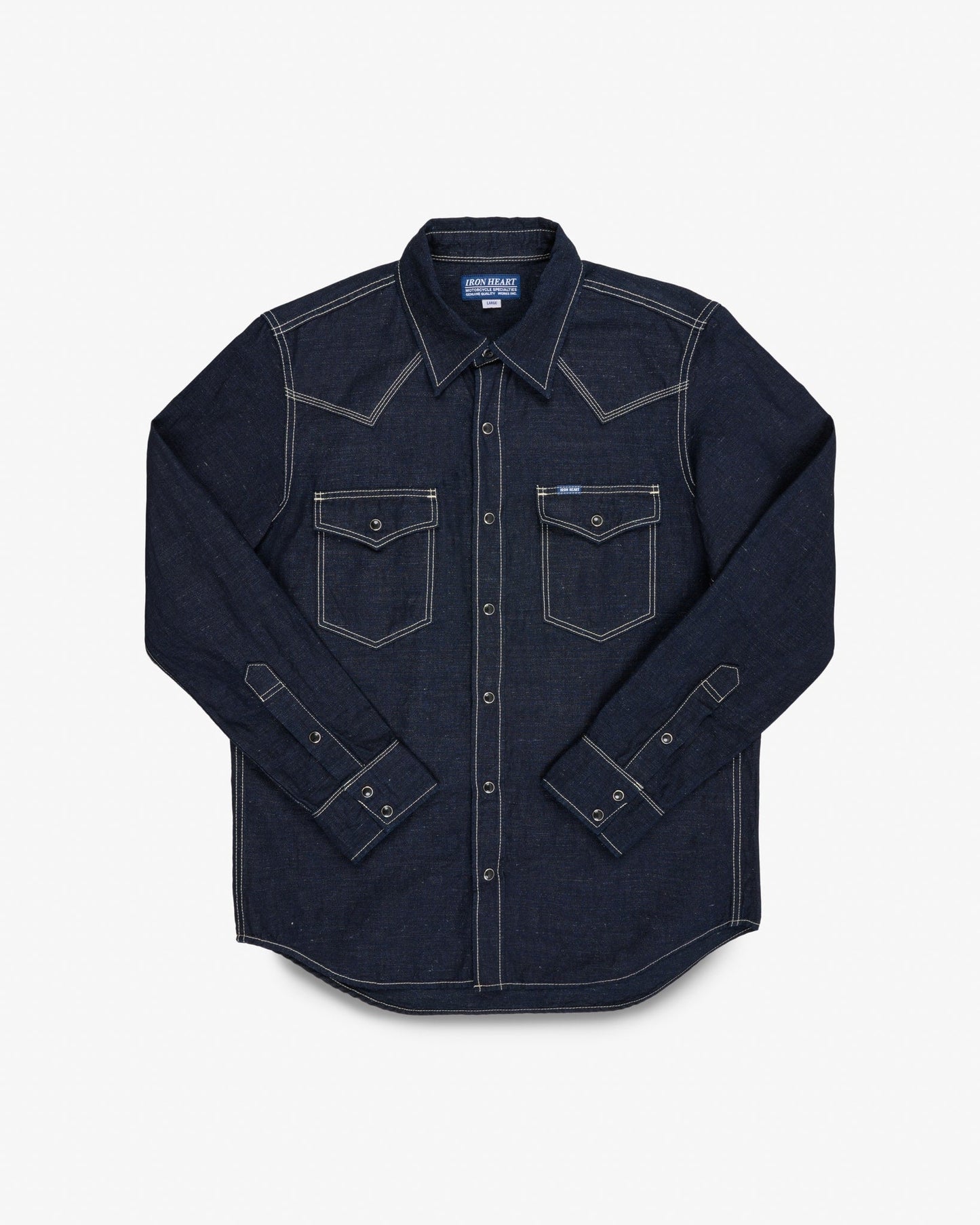 Iron Heart - Ihsh-444-IND 7oz Cotton/Linen Chambray