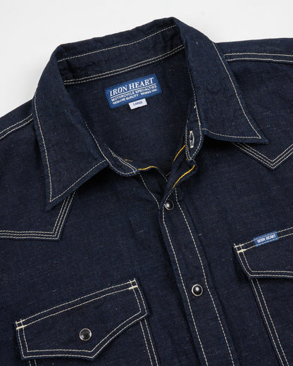 Iron Heart - Ihsh-444-IND 7oz Cotton/Linen Chambray