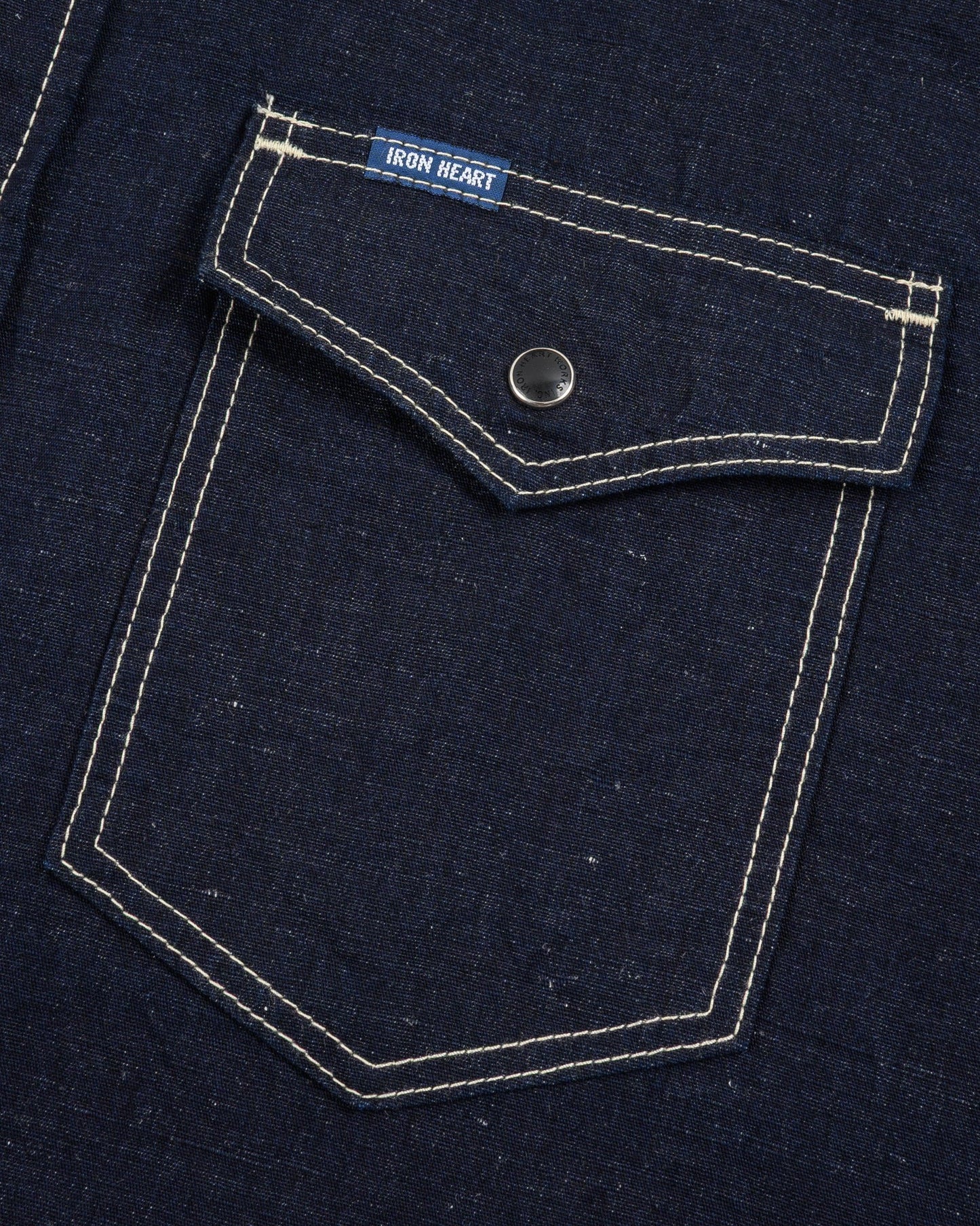 Iron Heart - Ihsh-444-IND 7oz Cotton/Linen Chambray