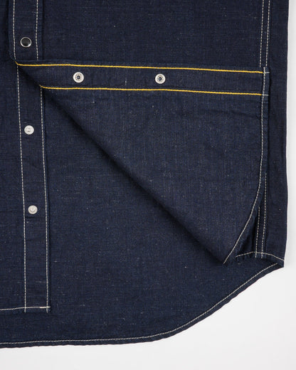 Iron Heart - Ihsh-444-IND 7oz Cotton/Linen Chambray