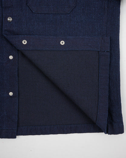 Iron Heart - Ihsh-445 Dobby Cloth Short Sleeve Mechanic Shirt - Indigo