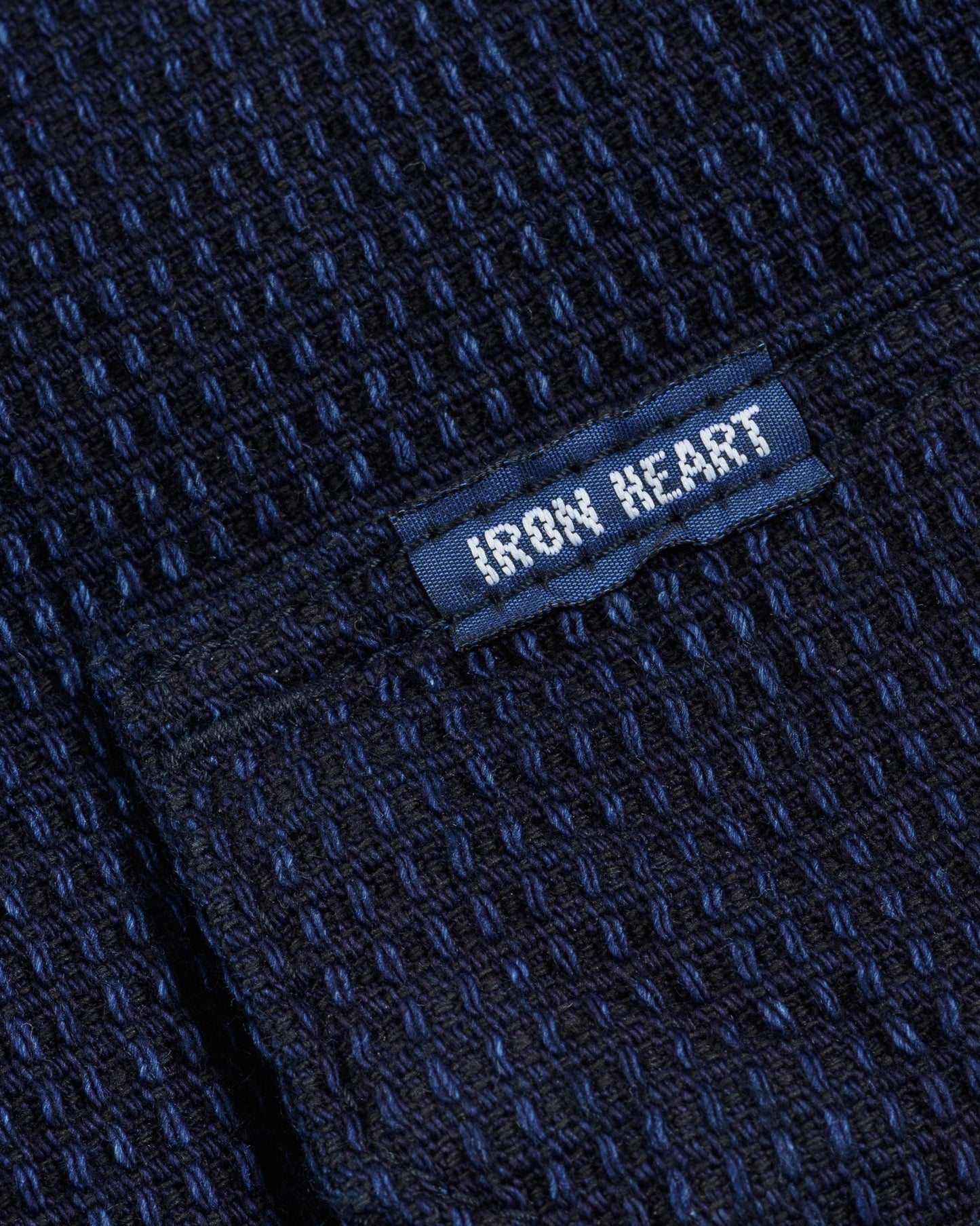 Iron Heart - Ihsh-445 Dobby Cloth Short Sleeve Mechanic Shirt - Indigo