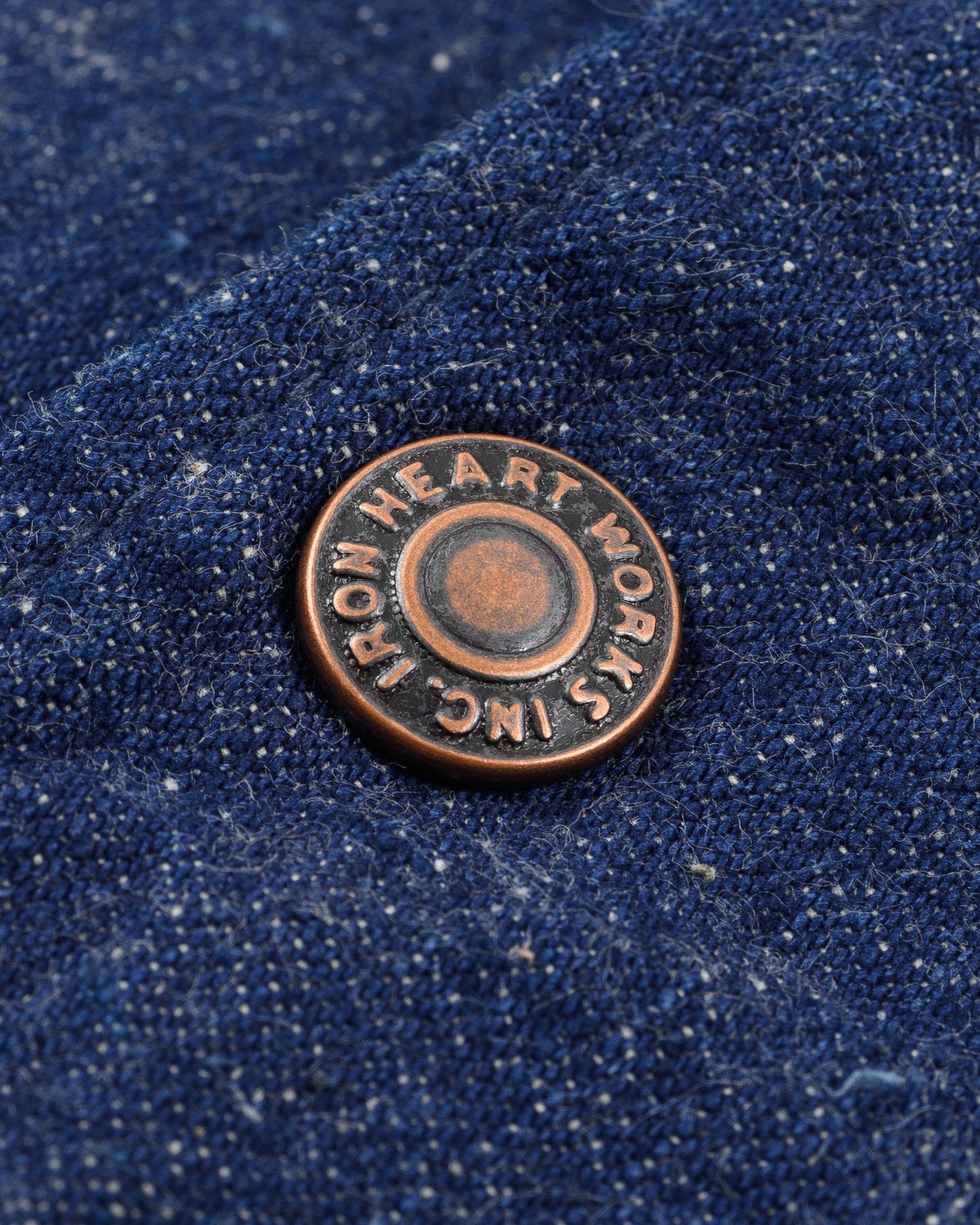 Iron Heart - IHJ-161 Neppy Selvedge Denim Coach Jacket - Indigo