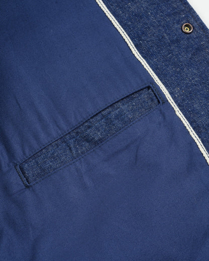 Iron Heart - IHJ-161 Neppy Selvedge Denim Coach Jacket - Indigo