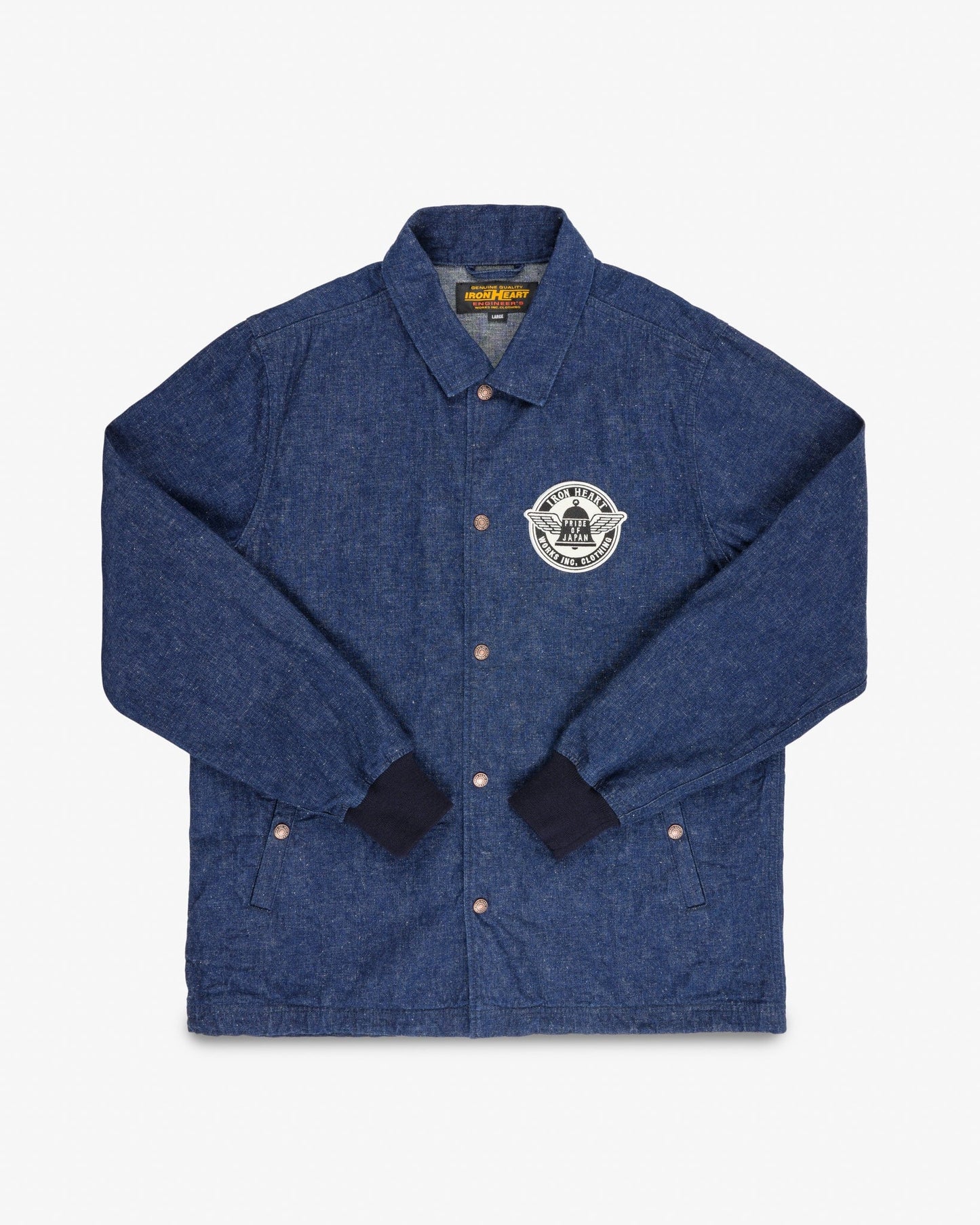 Iron Heart - IHJ-161 Neppy Selvedge Denim Coach Jacket - Indigo