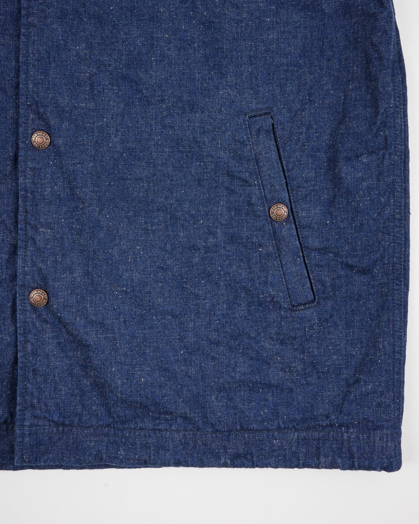 Iron Heart - IHJ-161 Neppy Selvedge Denim Coach Jacket - Indigo