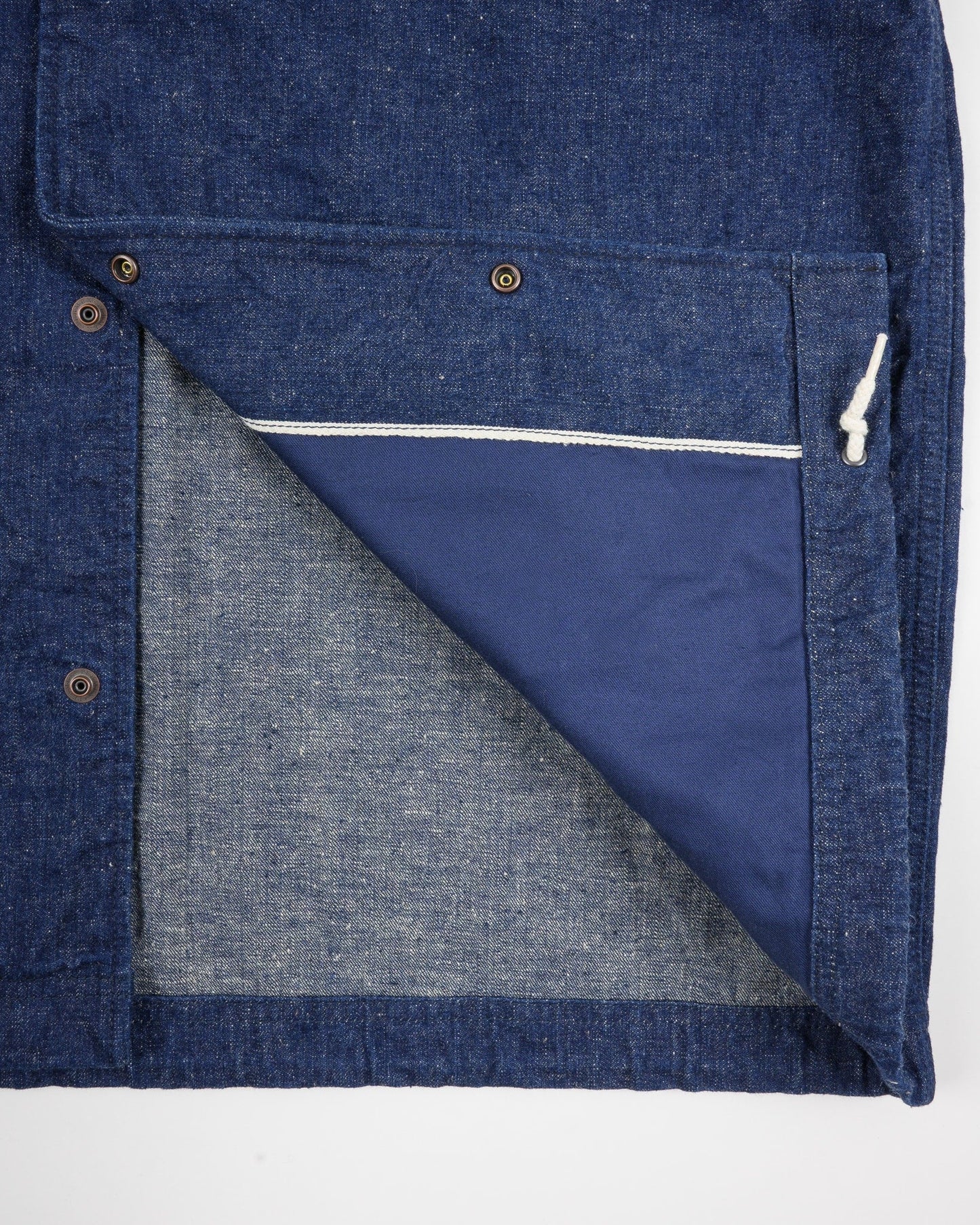 Iron Heart - IHJ-161 Neppy Selvedge Denim Coach Jacket - Indigo