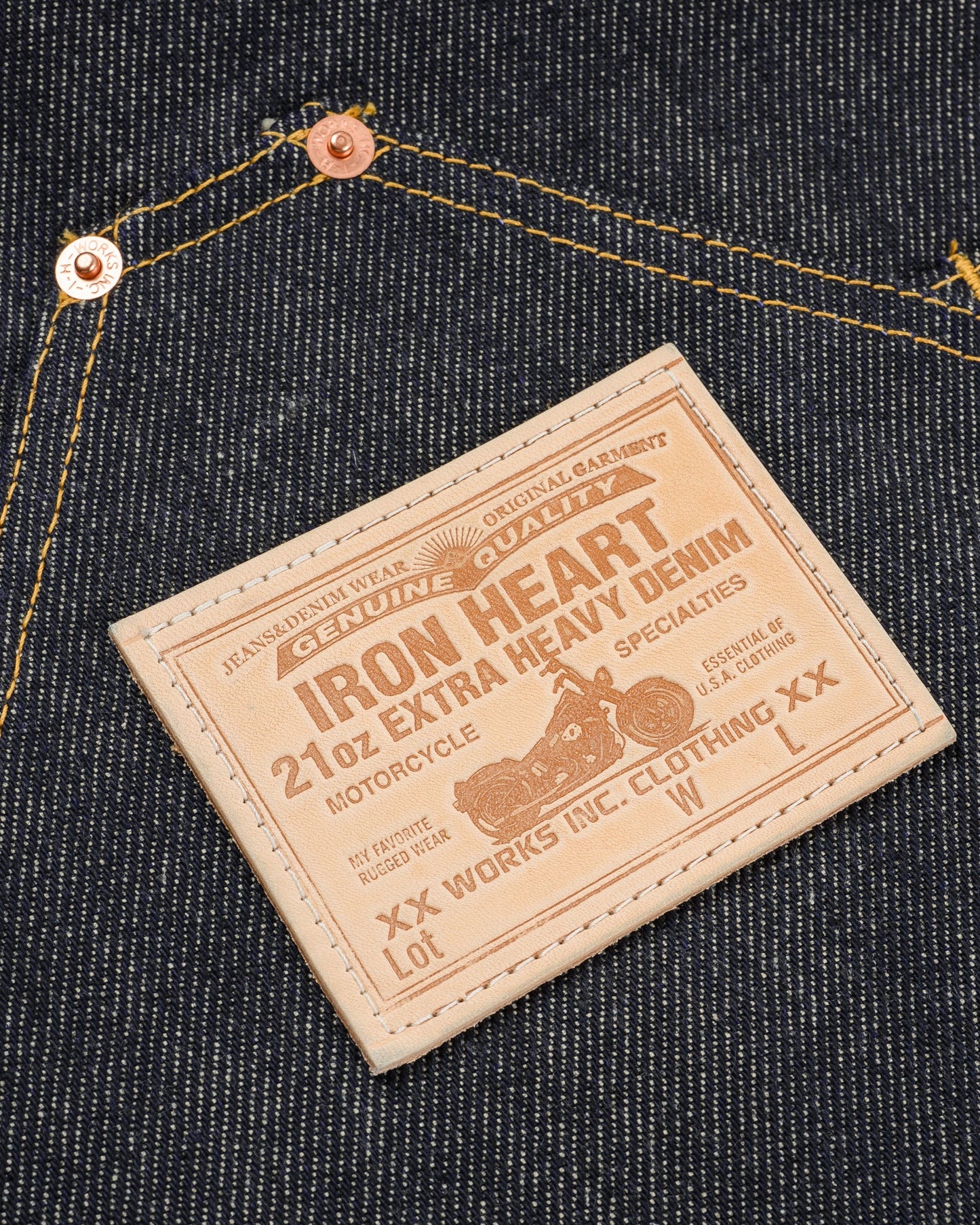 Iron Heart - IHG-056 Apron 21oz Indigo Denim