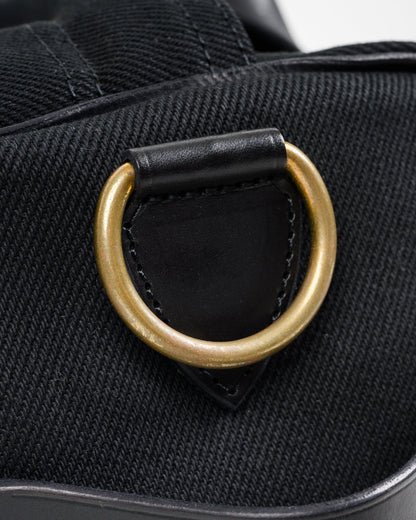 Iron Heart - Ihe-24 Blk Denim Duffel Back