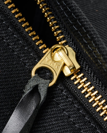 Iron Heart - Ihe-24 Blk Denim Duffel Back