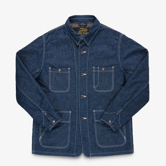 Iron Heart - IHJ-149-IND Denim Blanket Lined Chore Jacket