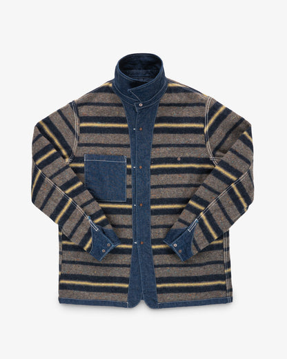 Iron Heart - IHJ-149-IND Denim Blanket Lined Chore Jacket