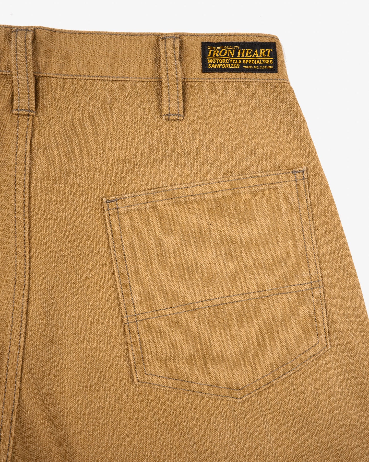 Iron Heart - IH-748 10oz Herringbone Pants - Brown