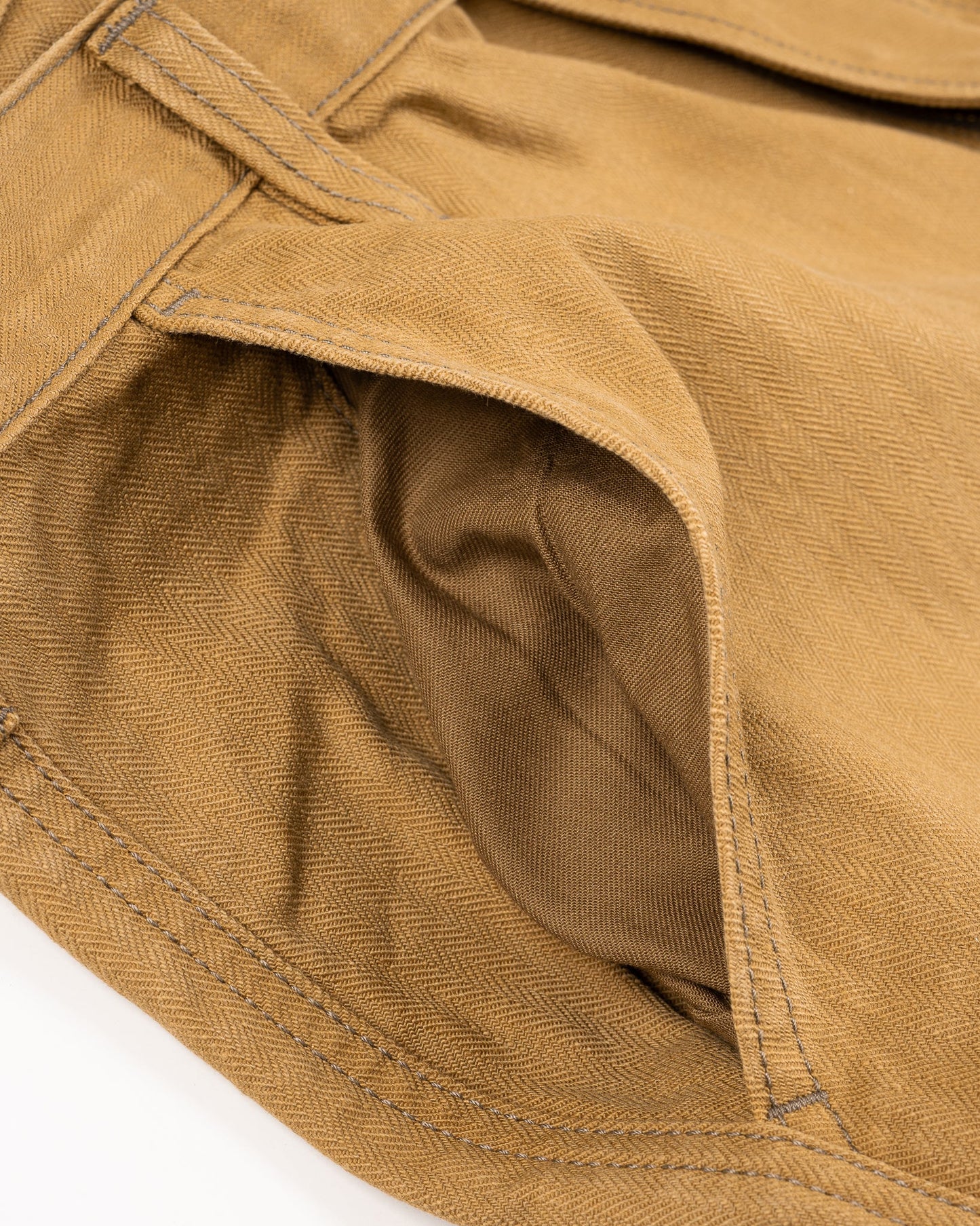 Iron Heart - IH-748 10oz Herringbone Pants - Brown