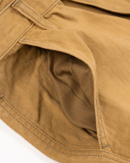 Iron Heart - IH-748 10oz Herringbone Pants - Brown