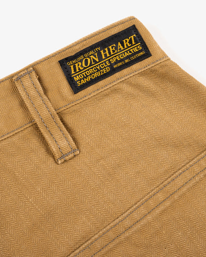Iron Heart - IH-748 10oz Herringbone Pants - Brown